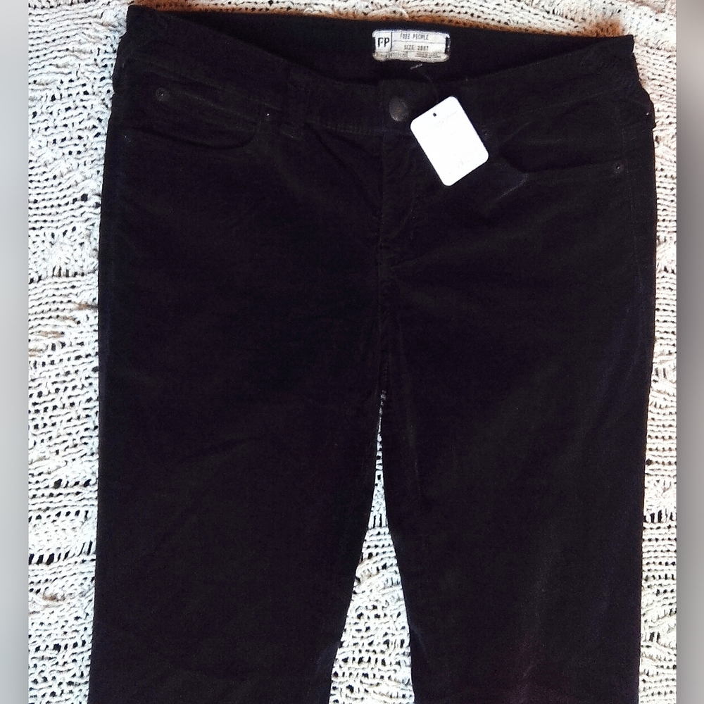 Free People Black courderoy Pants